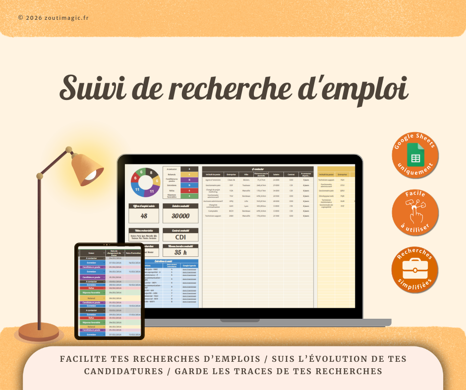 Suivi de recherche d'emploi
