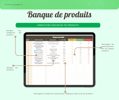 Suivi des calories
