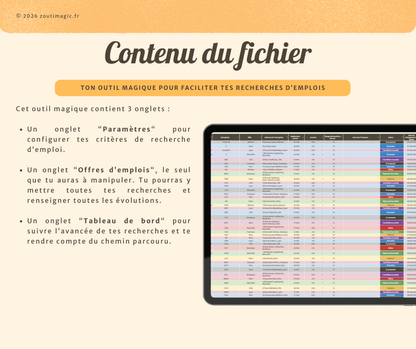 Suivi de recherche d'emploi