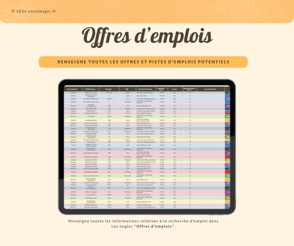 Suivi de recherche d'emploi