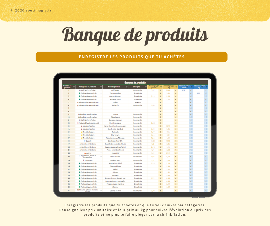 Liste de courses