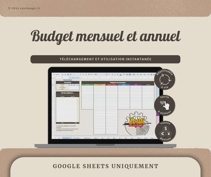 Budget mensuel et annuel